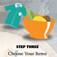 Step 3 Choose or enter the items you want. 